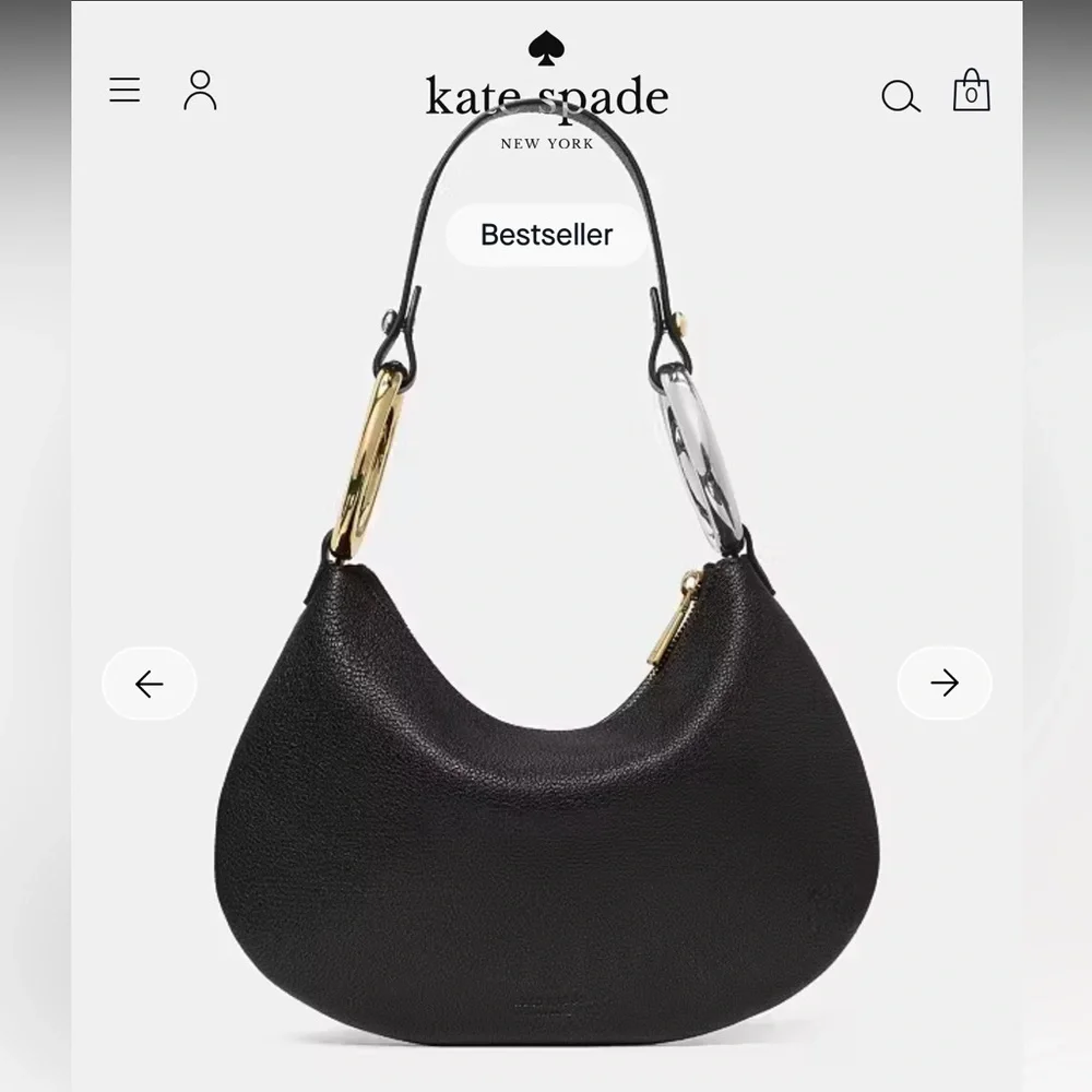 Kate Spade Gold and Silver Bangle Shoulder Bag